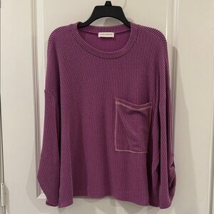 Lovely Melody Lilac Knit Top